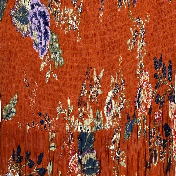 Altar’d State Merida Floral Smocked Off The Shoulder Maxi Dress Small #KA18432 - Picture 8 of 12